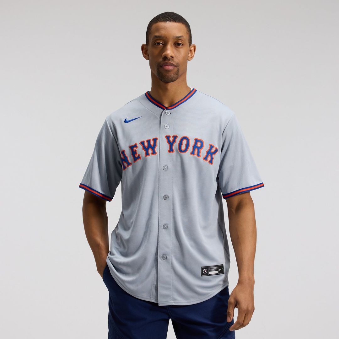 New York Mets Juan Soto Gray Road Replica Baseball Jersey | MLB Baseball Jersey