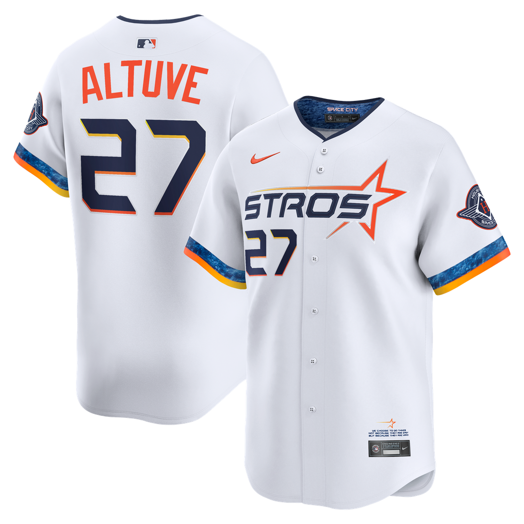 Houston Astros Jose Altuve White 2025 City Connect Limited Baseball Jersey