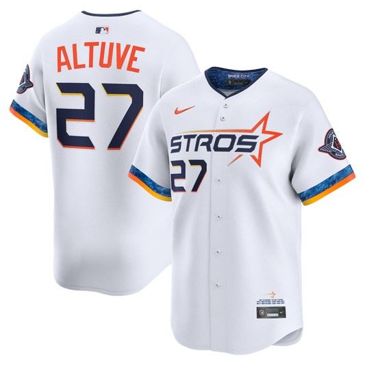 Houston Astros Jose Altuve White 2025 City Connect Limited Baseball Jersey