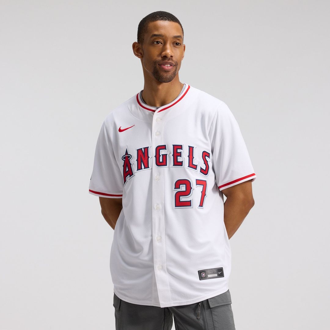 Los Angeles Angels Mike Trout White Home Limited Baseball Jersey | MLB Baseball Jersey