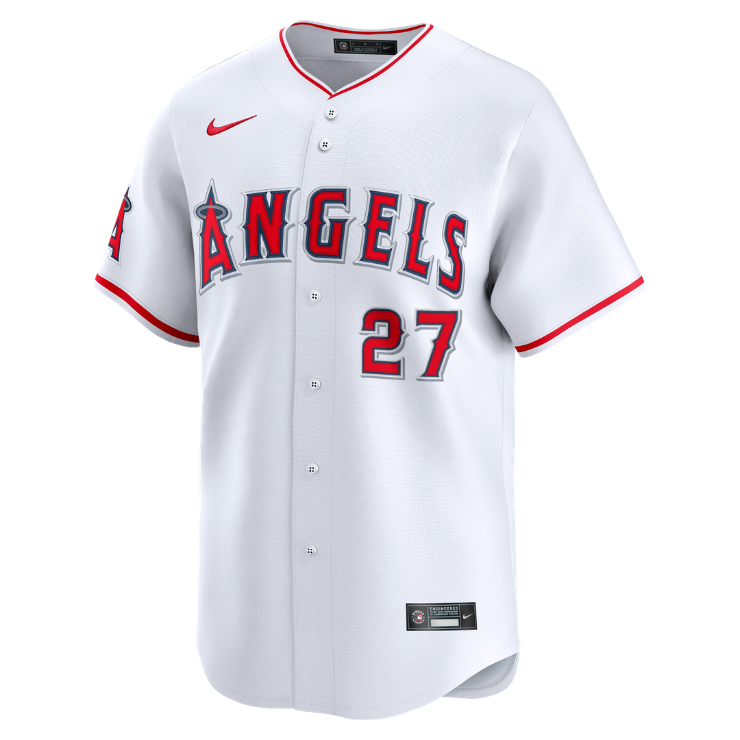 Los Angeles Angels Mike Trout White Home Limited Baseball Jersey | MLB Baseball Jersey