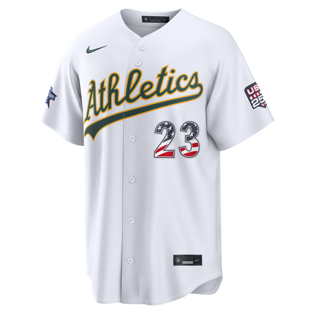 2026 All-Star Edition Stars & Stripes Men's Athletics Shea Langeliers White Stadium Baseball Jersey | MLB Baseball Jersey