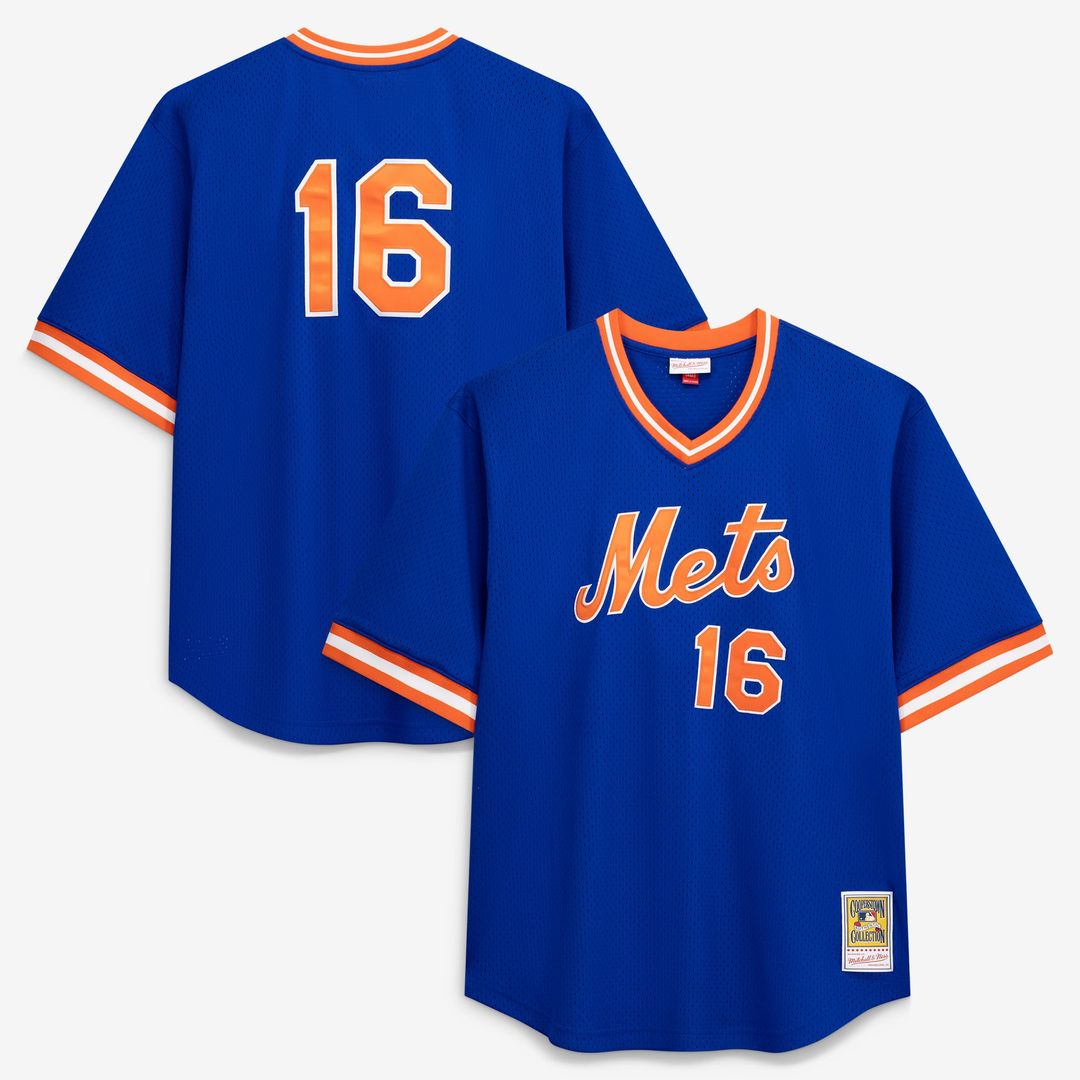 New York Mets Dwight Gooden Profile Royal Big & Tall Cooperstown Collection Mesh Batting Practice Baseball Jersey