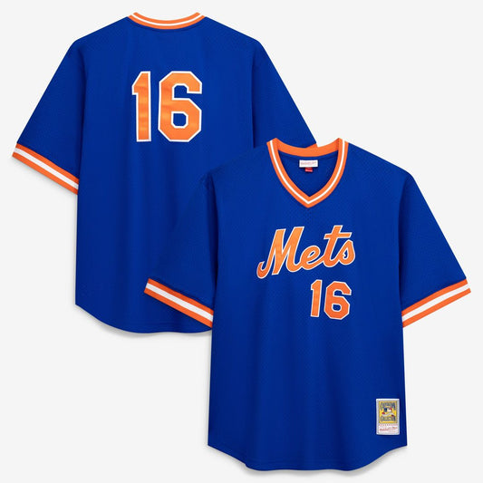 New York Mets Dwight Gooden Profile Royal Big & Tall Cooperstown Collection Mesh Batting Practice Baseball Jersey