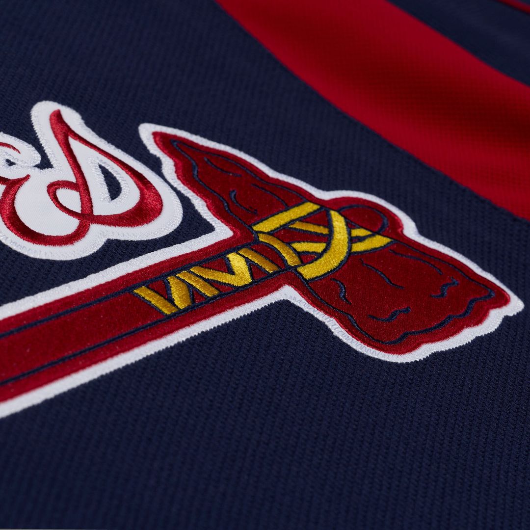 Atlanta Braves Andruw Jones Navy Authentic Batting Practice Baseball Jersey | MLB Baseball Jersey