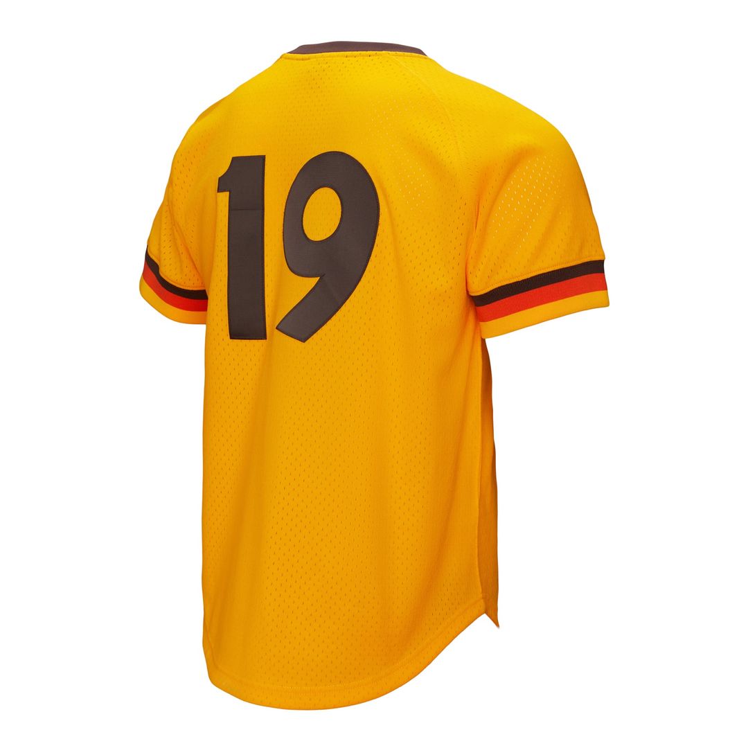 San Diego Padres Tony Gwynn Gold Big & Tall Cooperstown Mesh Batting Practice Baseball Jersey | MLB Baseball Jersey