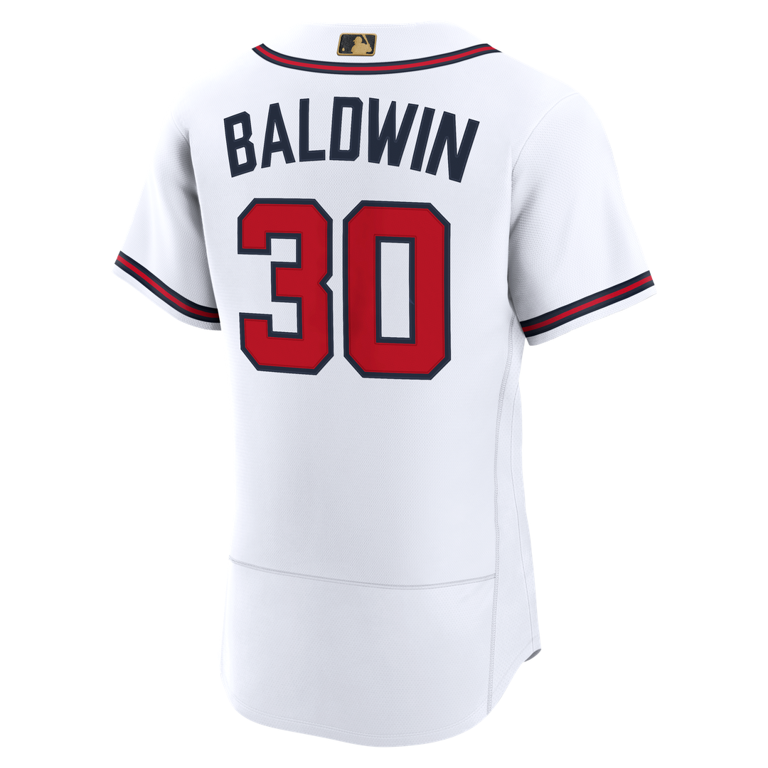Atlanta Braves Drake Baldwin White MLB Awards Authentic Baseball Jersey