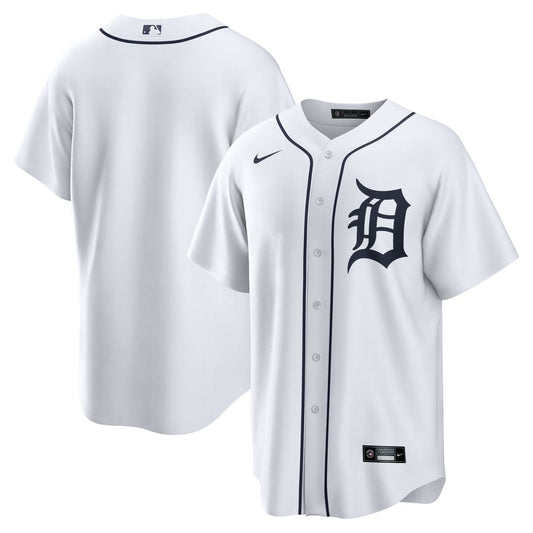 Detroit Tigers White Home Replica Team Baseball Jersey