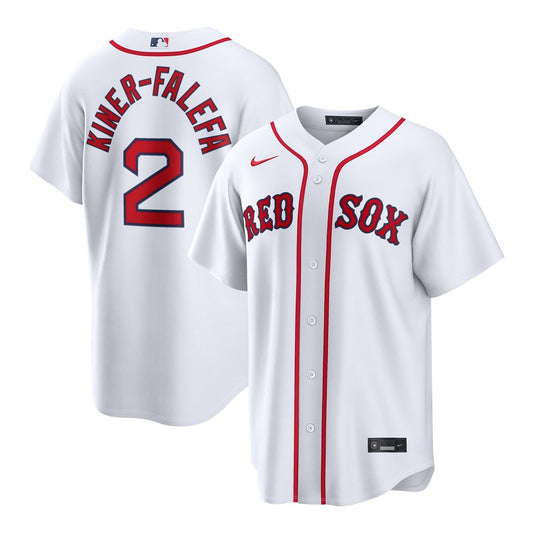 Boston Red Sox Isiah Kiner-Falefa White Home Replica Baseball Jersey