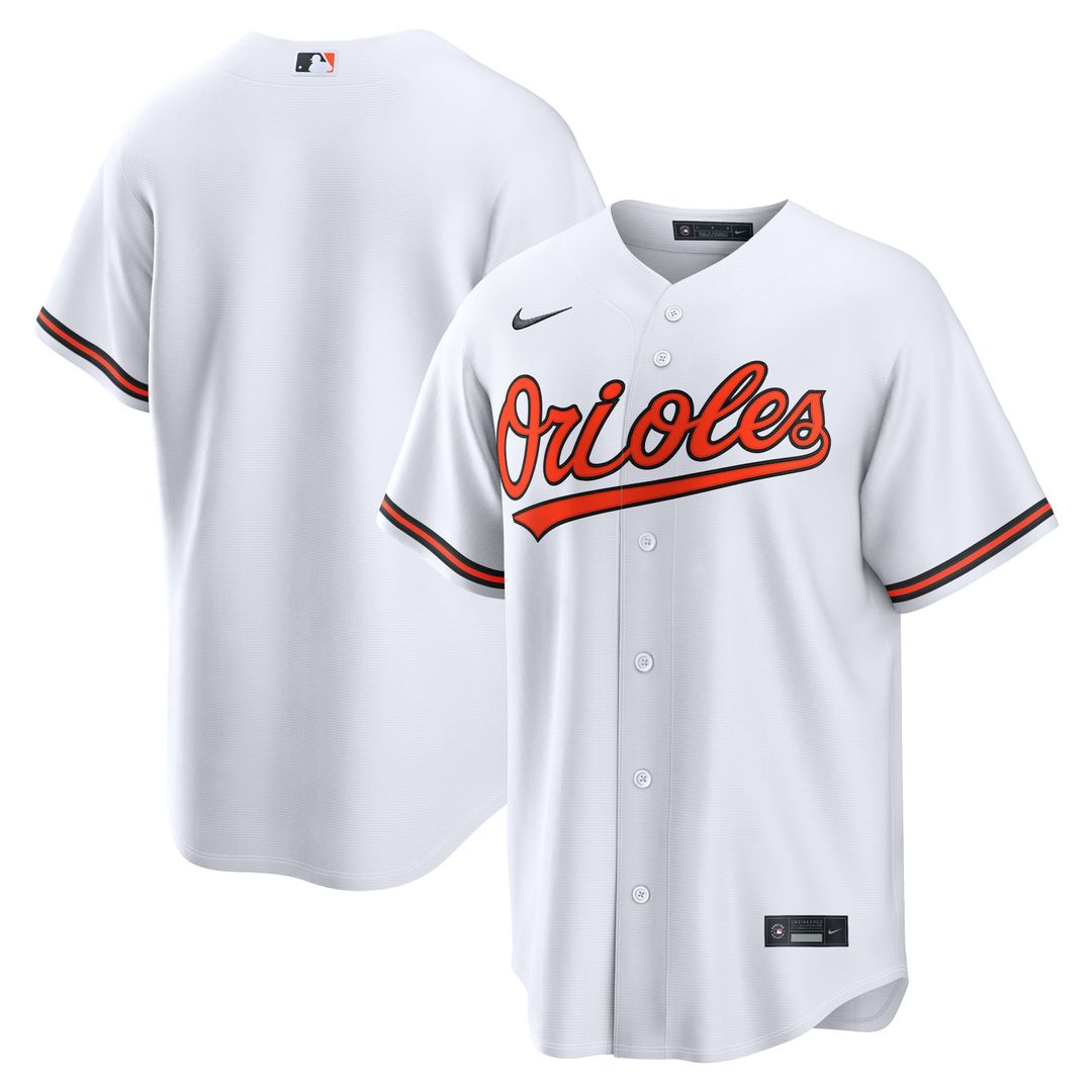 Baltimore Orioles White Home Replica Baseball Jersey