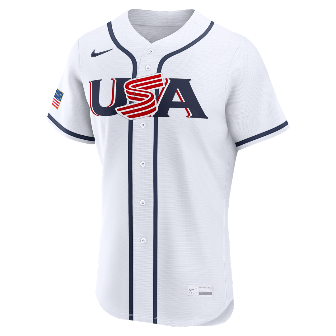 USA Baseball Cal Raleigh White 2026 World Baseball Classic Home Authentic Baseball Jersey | MLB Baseball Jersey