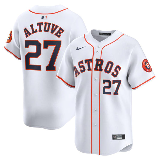Houston Astros Jose Altuve White Home Limited Baseball Jersey