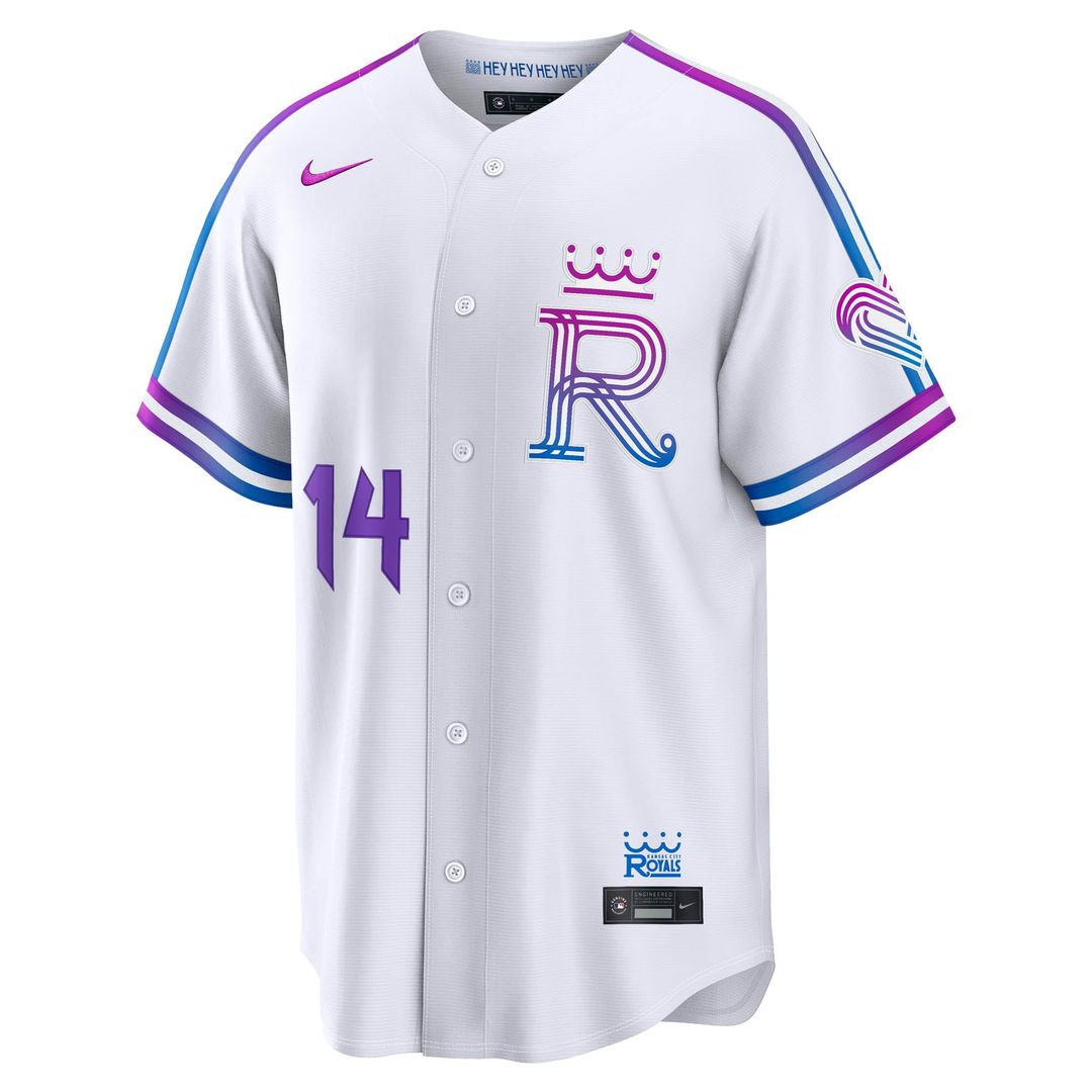 Kansas City Royals Jac Caglianone White 2026 City Connect Stadium Baseball Jersey | MLB Baseball Jersey
