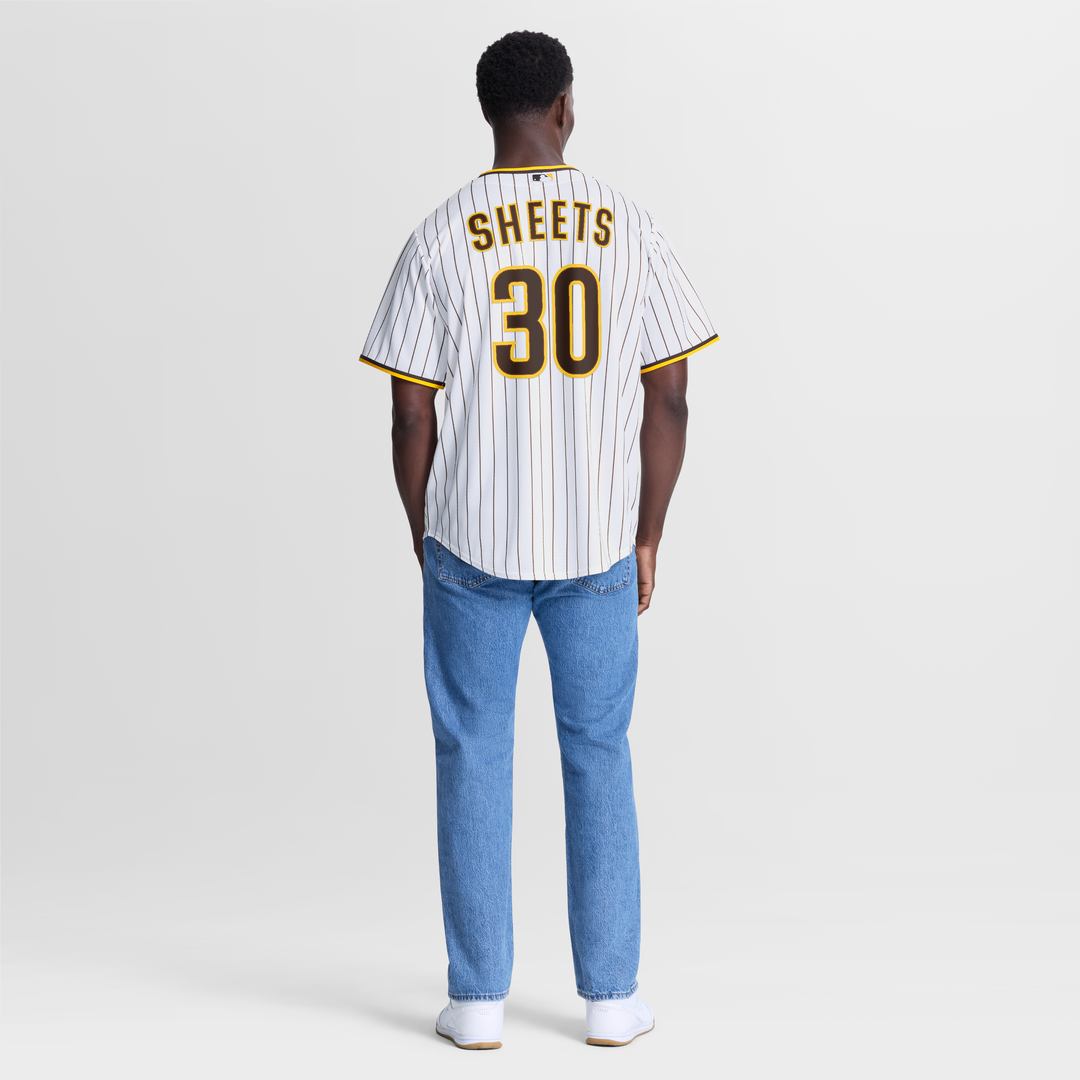 San Diego Padres Gavin Sheets White Home Replica Baseball Jersey | MLB Baseball Jersey