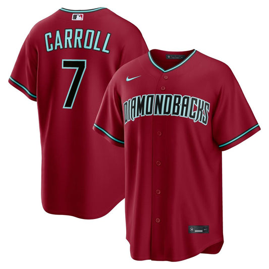 Arizona Diamondbacks Corbin Carroll Crimson Alternate 2 Replica Baseball Jersey