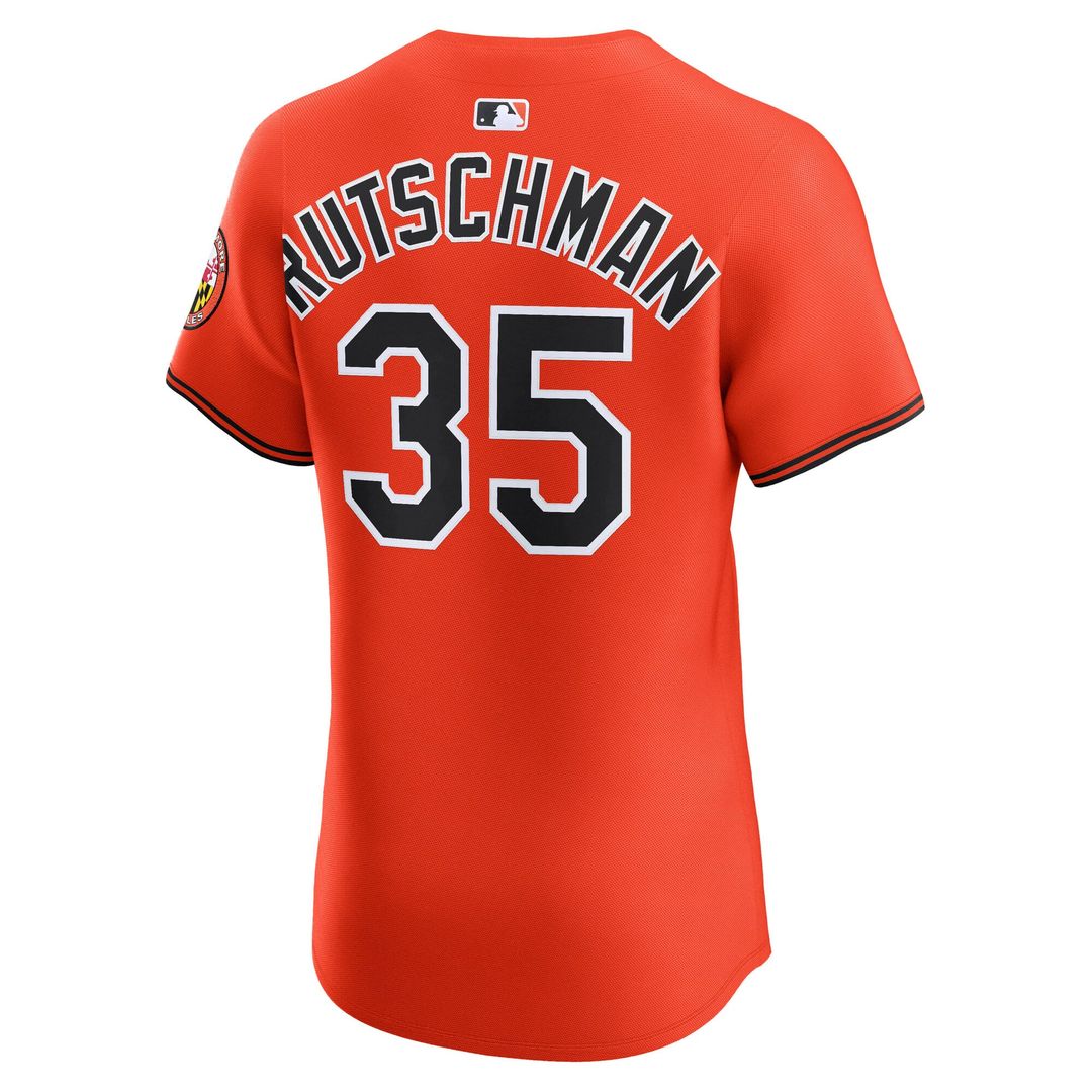 Baltimore Orioles Adley Rutschman Orange Alternate 2 Elite Baseball Jersey | MLB Baseball Jersey