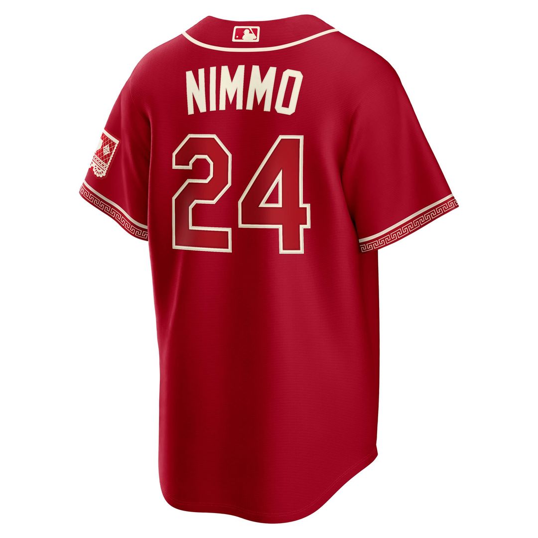 Texas Rangers Brandon Nimmo Red 2026 City Connect Stadium Baseball Jersey | MLB Baseball Jersey