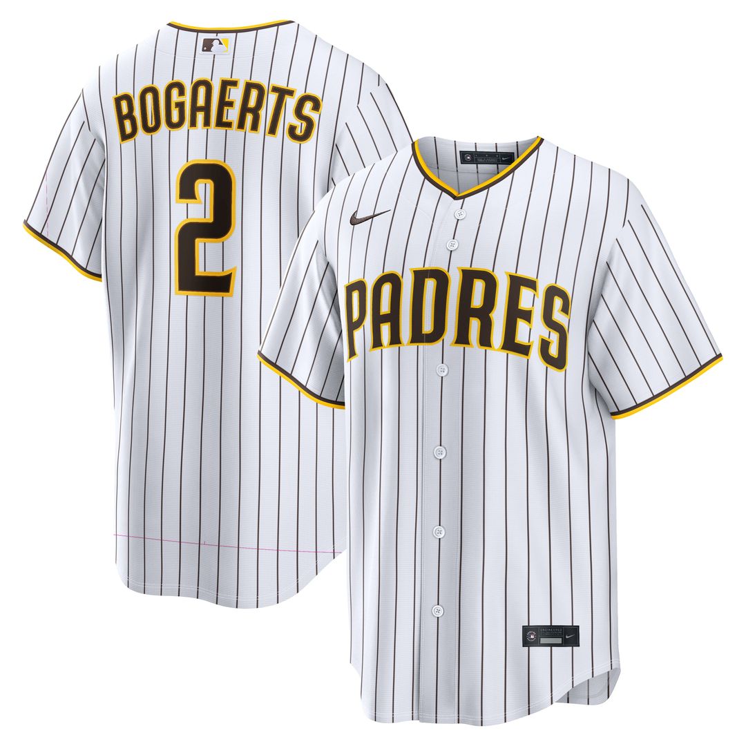 San Diego Padres Xander Bogaerts White Home Replica Baseball Jersey