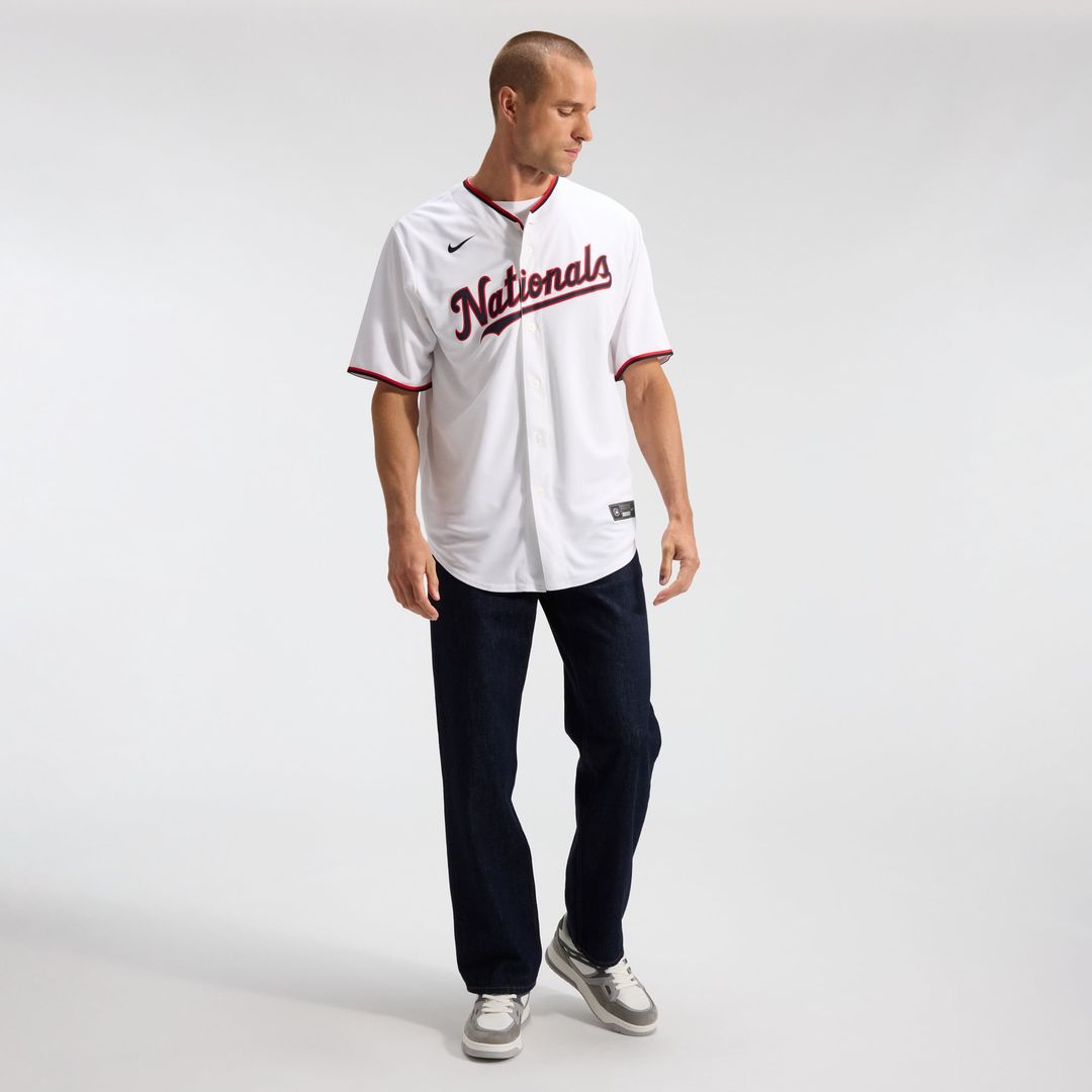 Washington Nationals CJ Abrams White Home Replica Baseball Jersey | MLB Baseball Jersey