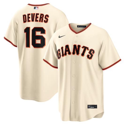 San Francisco Giants Rafael Devers Cream Home Replica Baseball Jersey