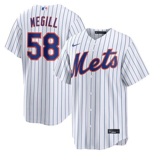 New York Mets Tylor Megill White Home Replica Baseball Jersey