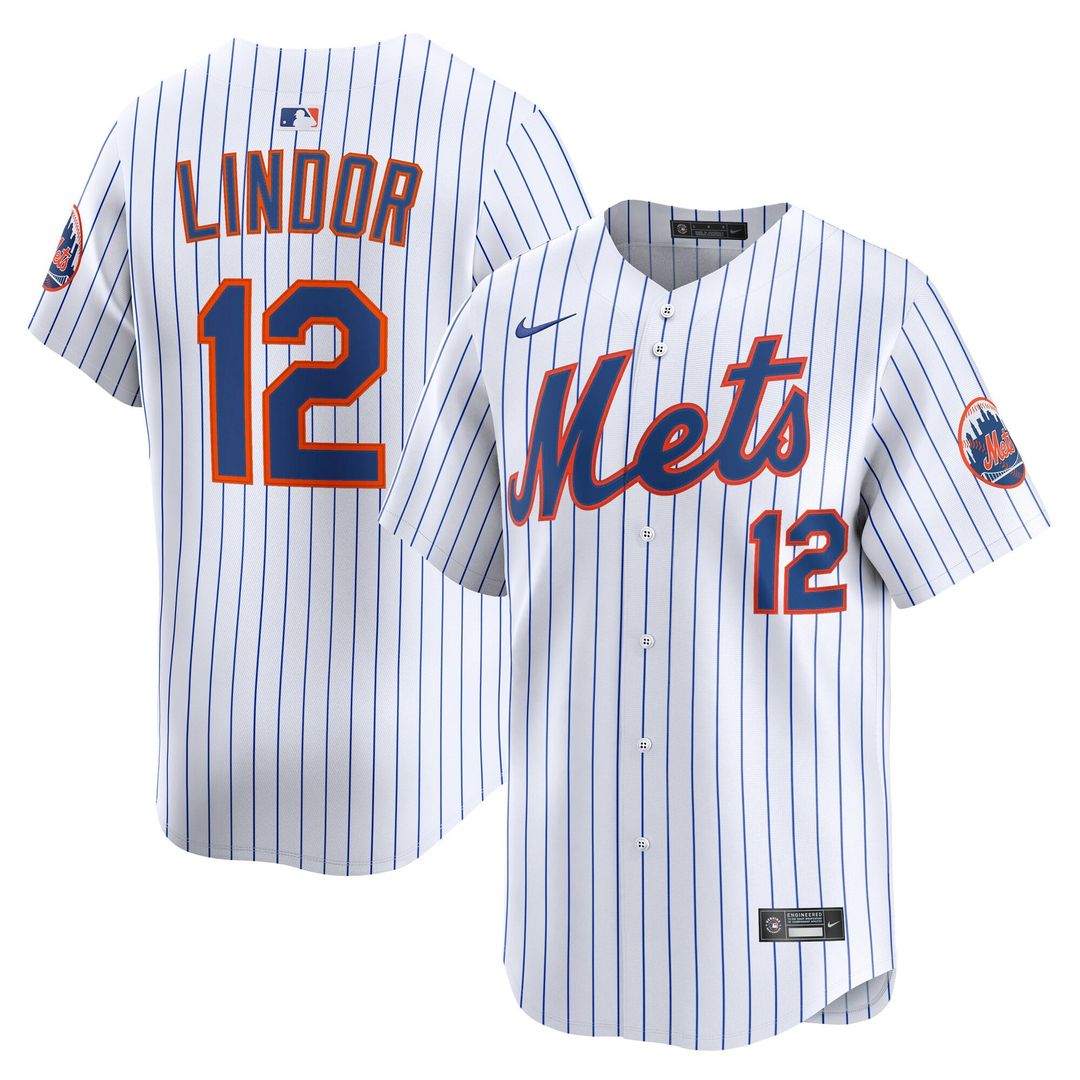 New York Mets Francisco Lindor Gray Road Limited Baseball Jersey | MLB Baseball Jersey
