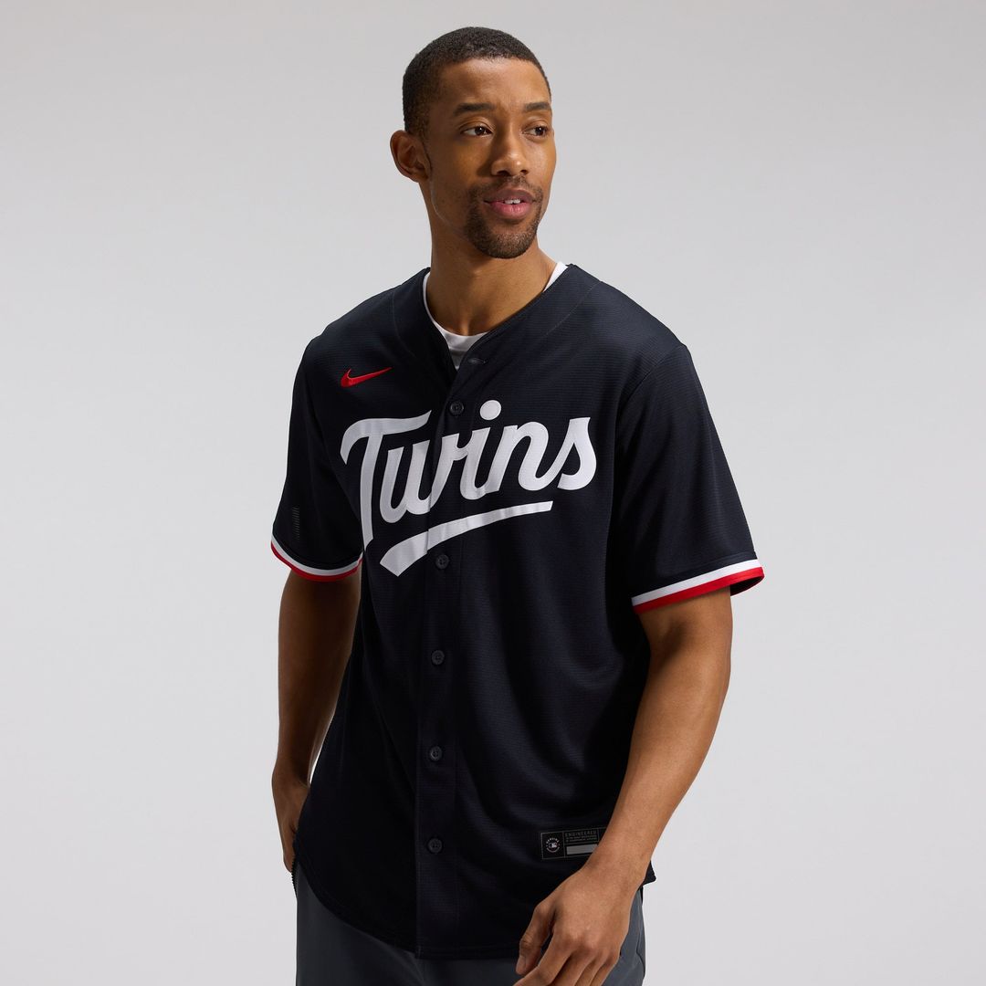 Minnesota Twins Navy Alternate Replica Baseball Jersey | MLB Baseball Jersey