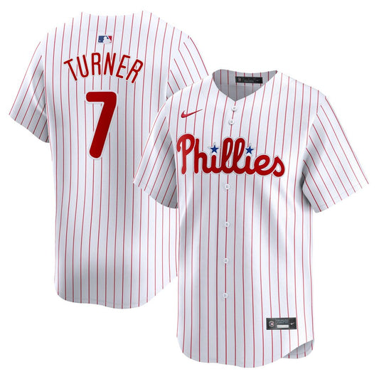 Philadelphia Phillies Trea Turner White Home Limited Baseball Jersey