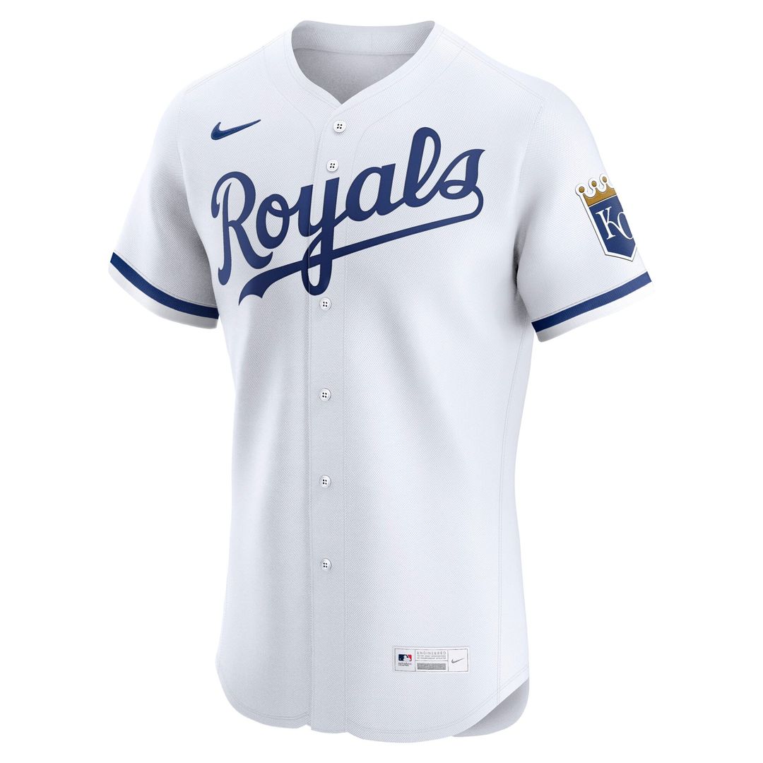 Kansas City Royals White Home Elite Baseball Jersey | MLB Baseball Jersey