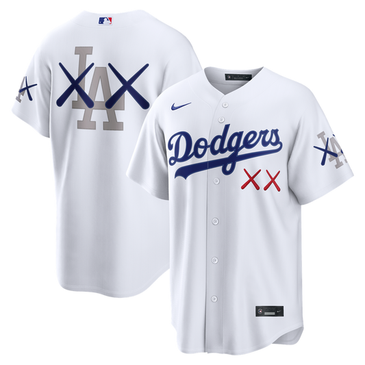 Los Angeles Dodgers x KAWS White Stadium Baseball Jersey
