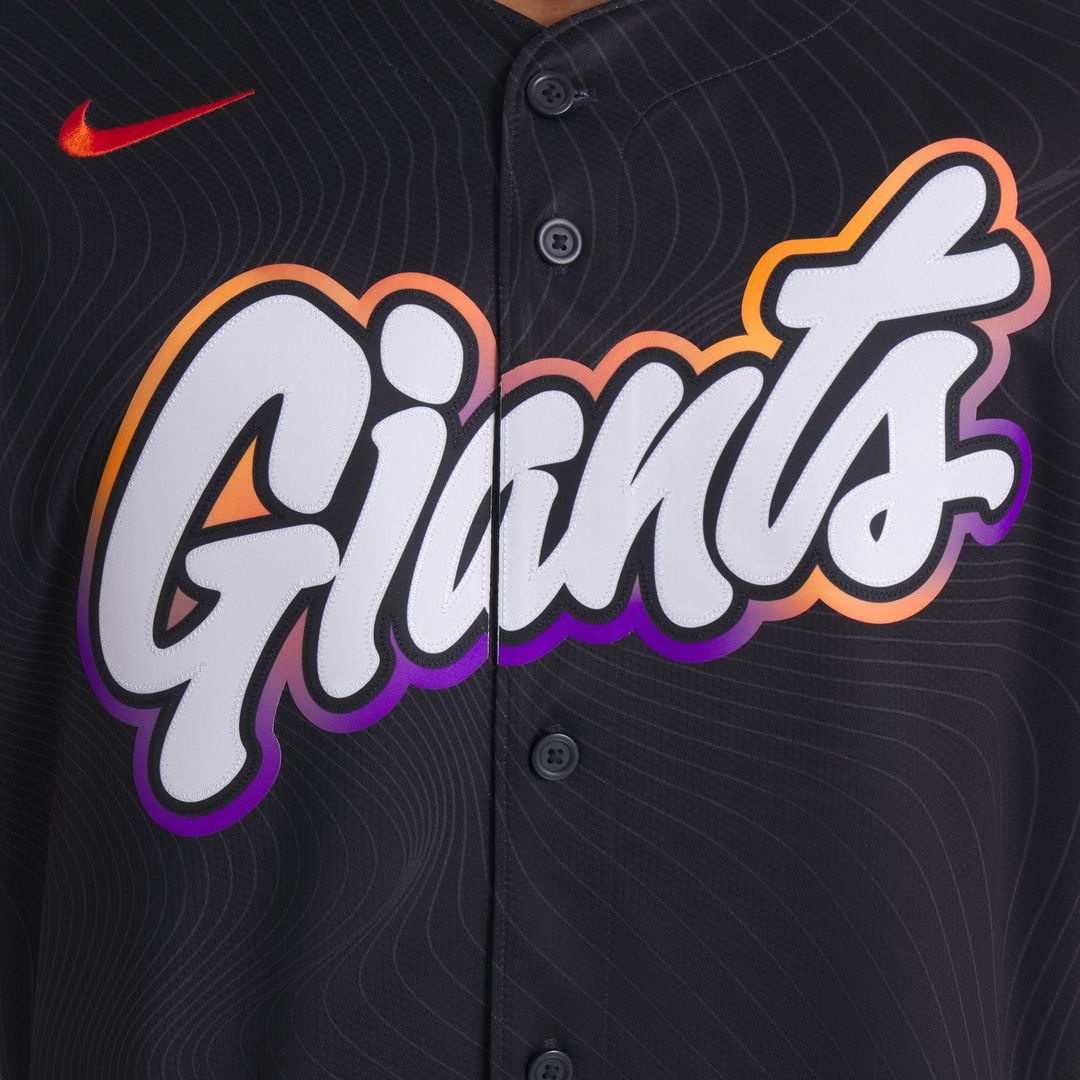 San Francisco Giants Anthracite 2025 City Connect Limited Baseball Jersey | MLB Baseball Jersey