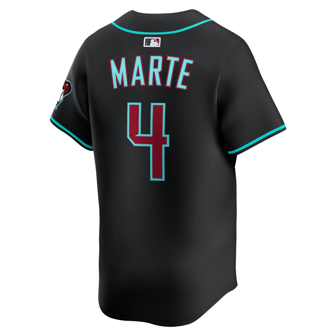 Arizona Diamondbacks Ketel Marte Black Alternate Limited Baseball Jersey | MLB Baseball Jersey