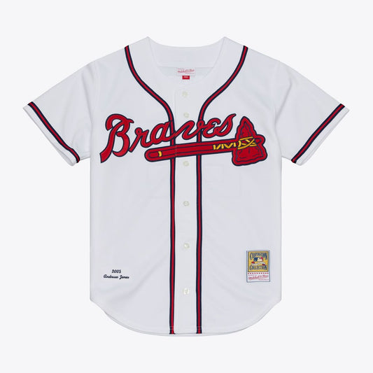 Atlanta Braves Andruw Jones White 2005 Authentic Baseball Jersey