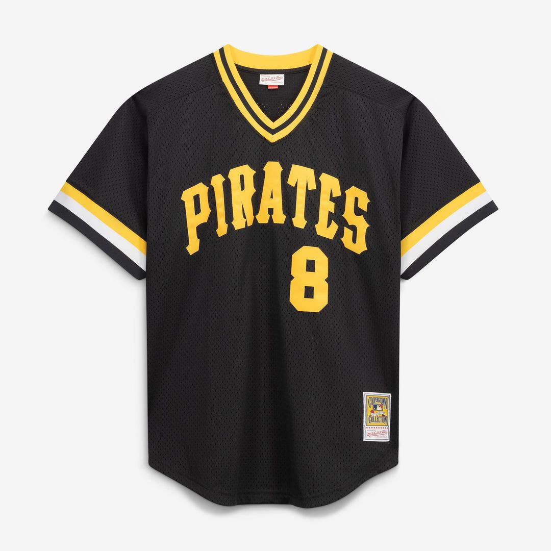Pittsburgh Pirates Willie Stargell Black Cooperstown Collection Big & Tall Mesh Batting Practice Baseball Jersey | MLB Baseball Jersey