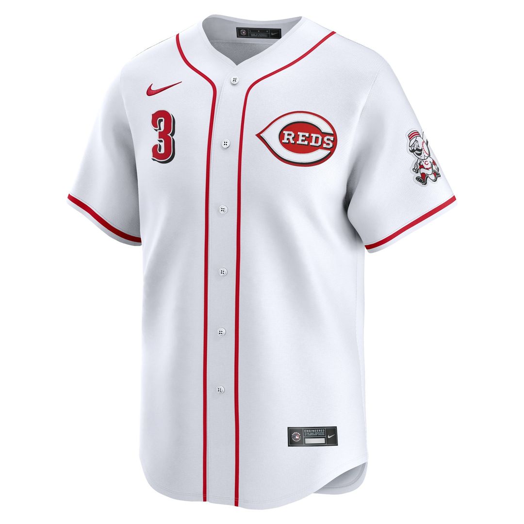 Cincinnati Reds Ke'Bryan Hayes White Home Limited Baseball Jersey | MLB Baseball Jersey