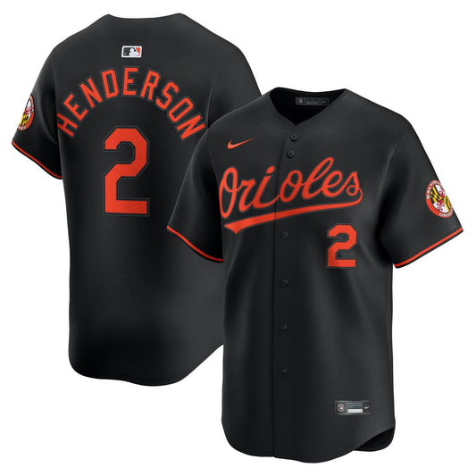 Baltimore Orioles Gunnar Henderson Black Alternate Limited Baseball Jersey