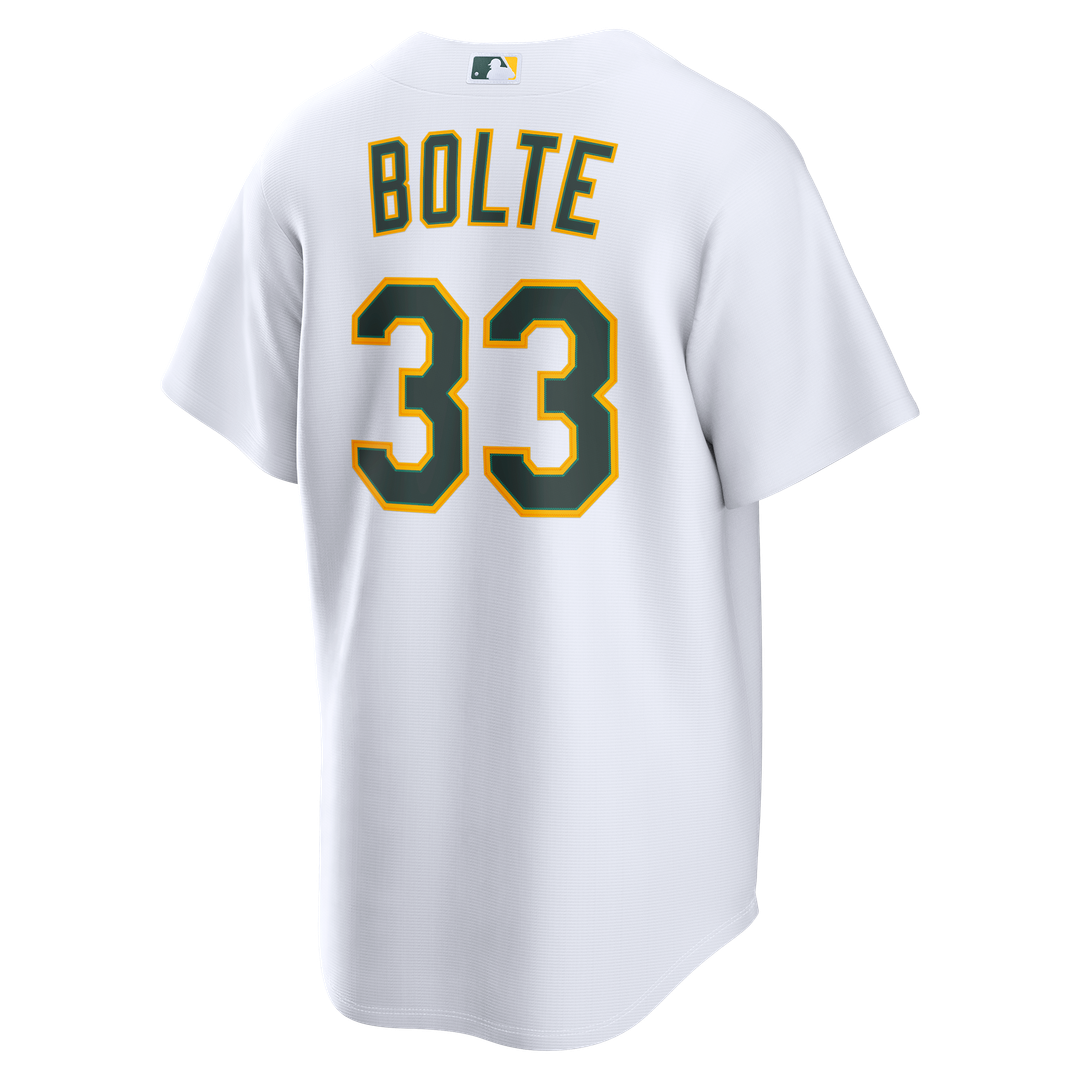Athletics Henry Bolte White Home Replica Baseball Jersey | MLB Baseball Jersey