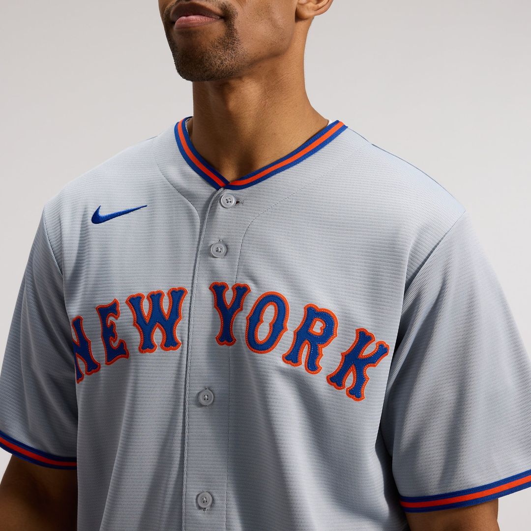 New York Mets Juan Soto Gray Road Replica Baseball Jersey | MLB Baseball Jersey