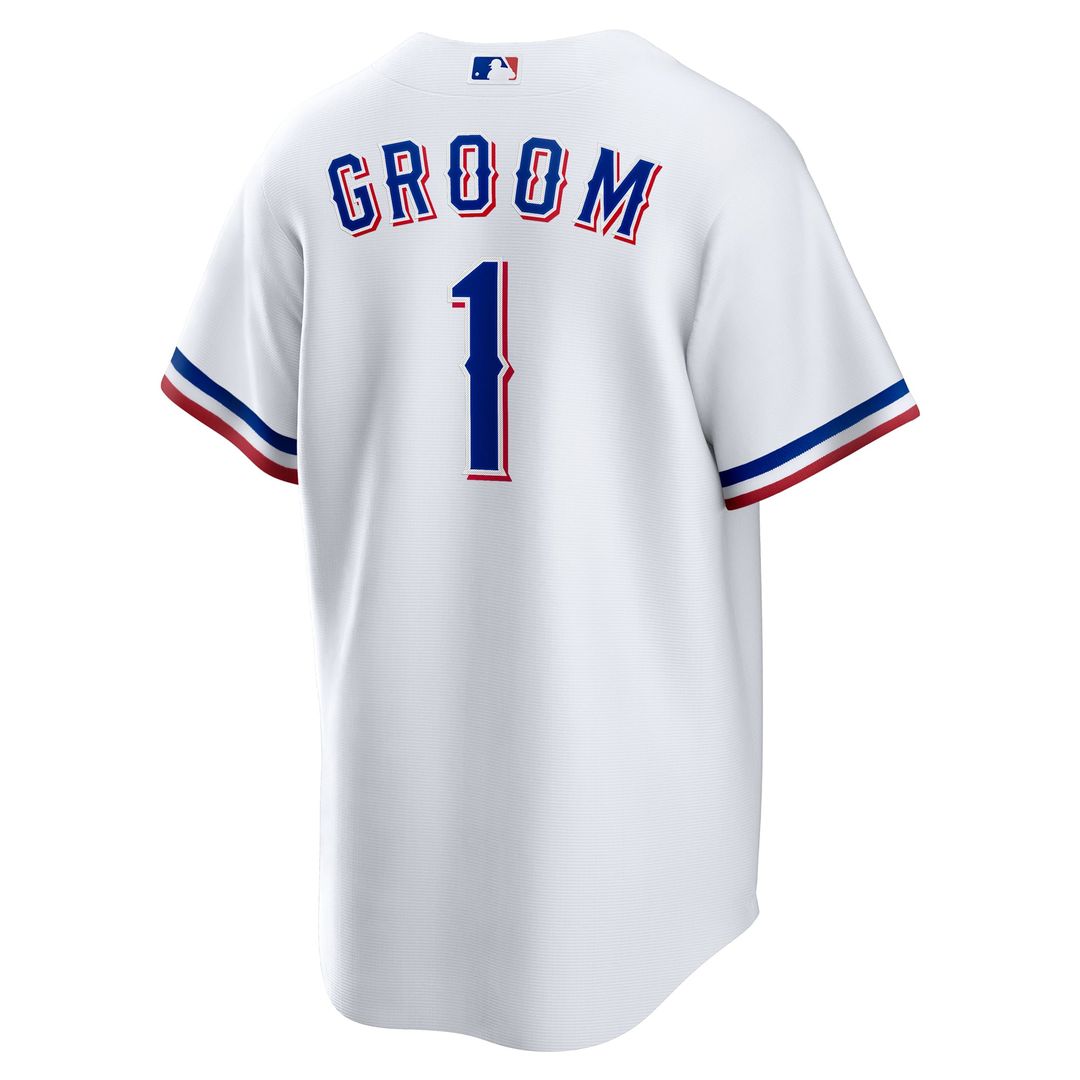 Texas Rangers White #1 Groom Home Replica Baseball Jersey | MLB Baseball Jersey