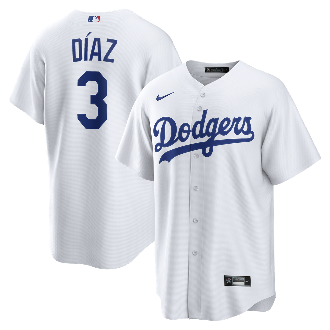 Los Angeles Dodgers Edwin Díaz White Home Replica Baseball Jersey