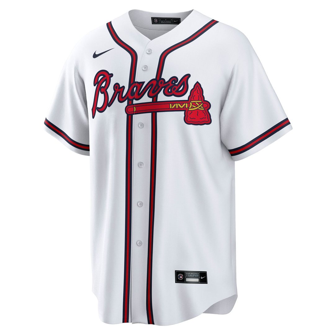 Atlanta Braves Austin Riley White Home Replica Baseball Jersey | MLB Baseball Jersey