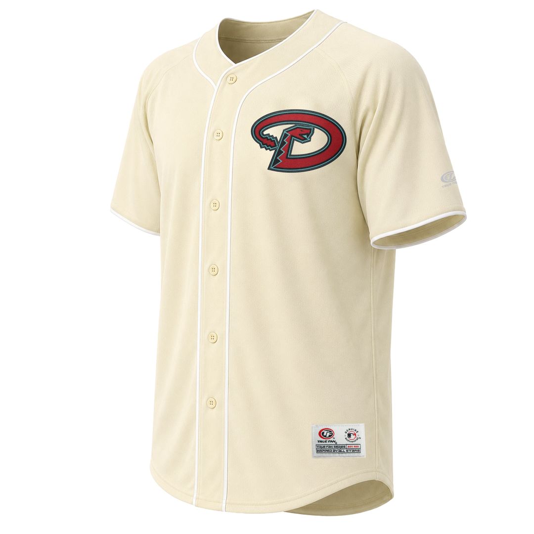 Arizona Diamondbacks Stitches Cream Fashion Baseball Jersey | MLB Baseball Jersey