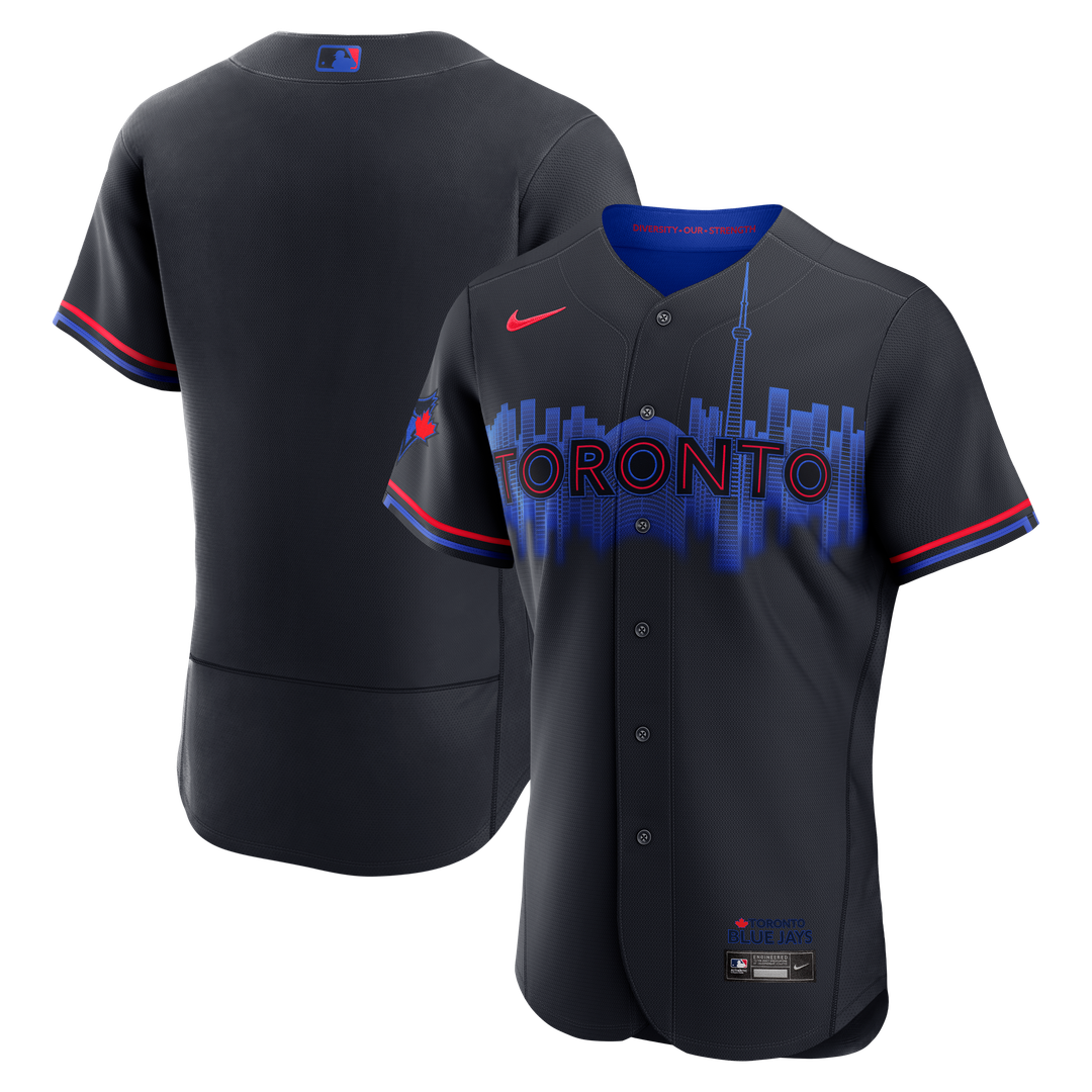 Toronto Blue Jays Navy City Connect Authentic Baseball Jersey
