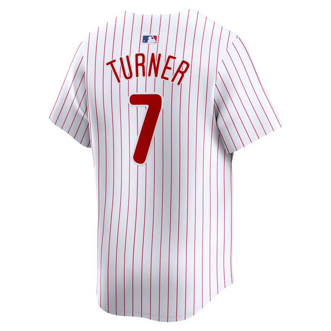 Philadelphia Phillies Trea Turner White Home Limited Baseball Jersey | MLB Baseball Jersey