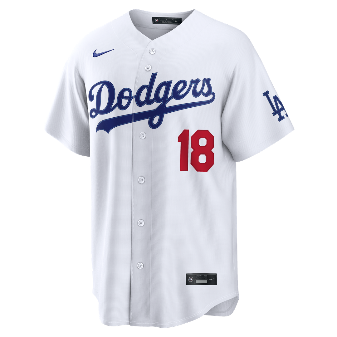 Los Angeles Dodgers Yoshinobu Yamamoto White Home Stadium Baseball Jersey | MLB Baseball Jersey