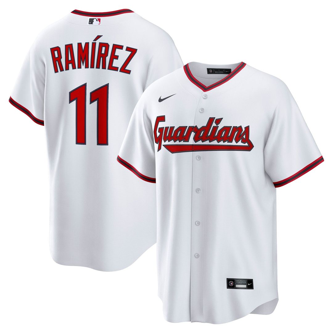 Cleveland Guardians José Ramírez White Home Replica Baseball Jersey