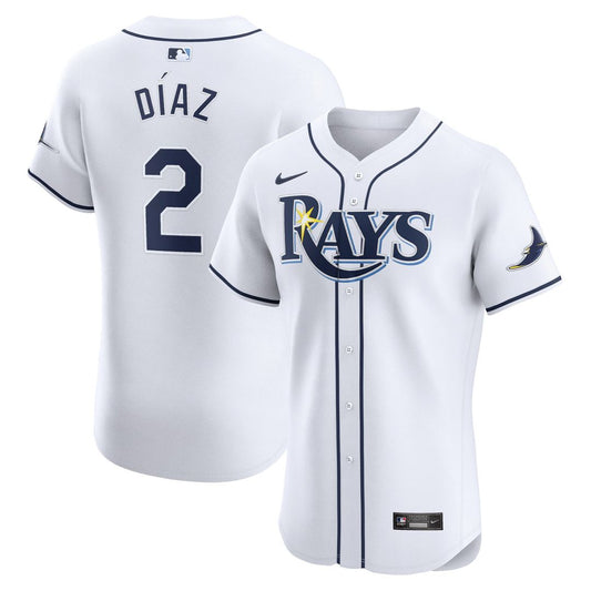 Tampa Bay Rays Yandy Diaz White Home Elite Baseball Jersey