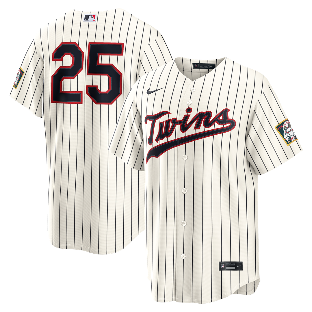 Minnesota Twins Byron Buxton Cream 2026 Field of Dreams Stadium Baseball Jersey