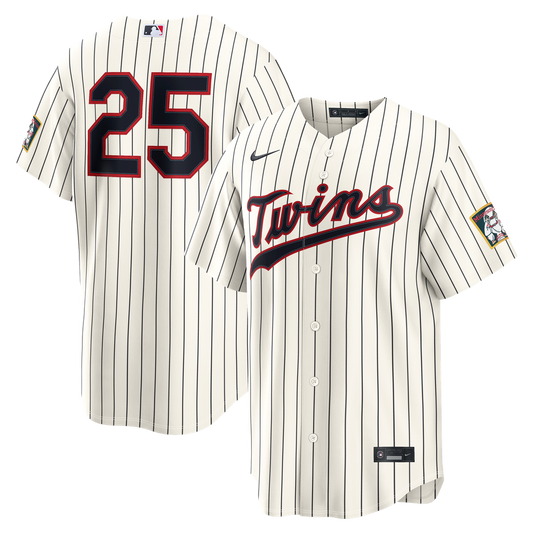 Minnesota Twins Byron Buxton Cream 2026 Field of Dreams Stadium Baseball Jersey