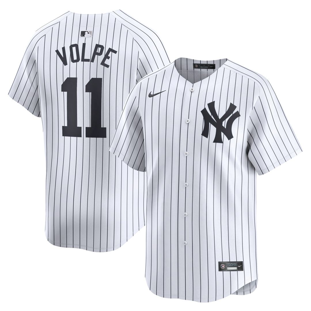 New York Yankees Anthony Volpe White Home Limited Baseball Jersey | MLB Baseball Jersey